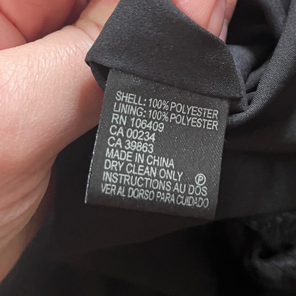 Tahari ASL Floral Black Dress 6 petite - Picture 5 of 8